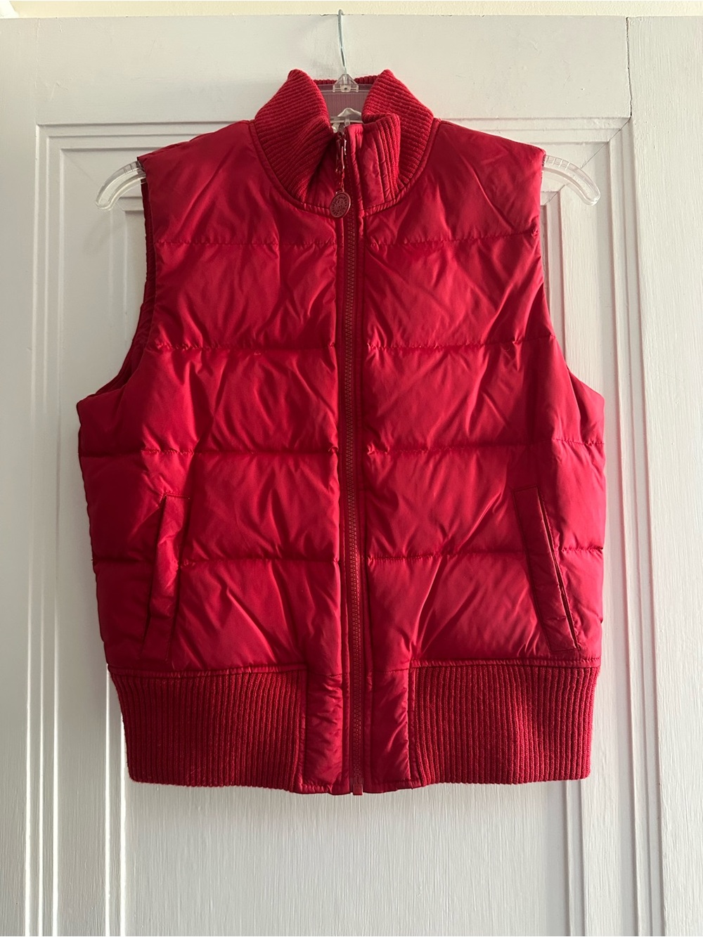 Vintage Old Navy Red Quilted Down-Fill Puffer Vest - Size S